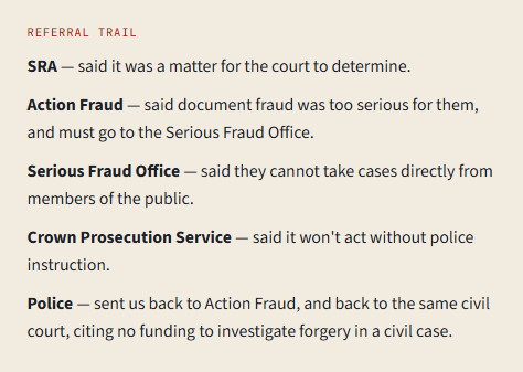 The document the Claimant Company Owner denied writing